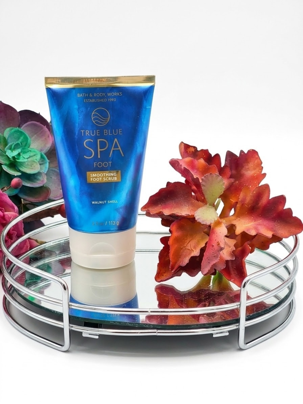 Bath & Body Works True Blue Spa Smoothing Mint Foot Scrub
